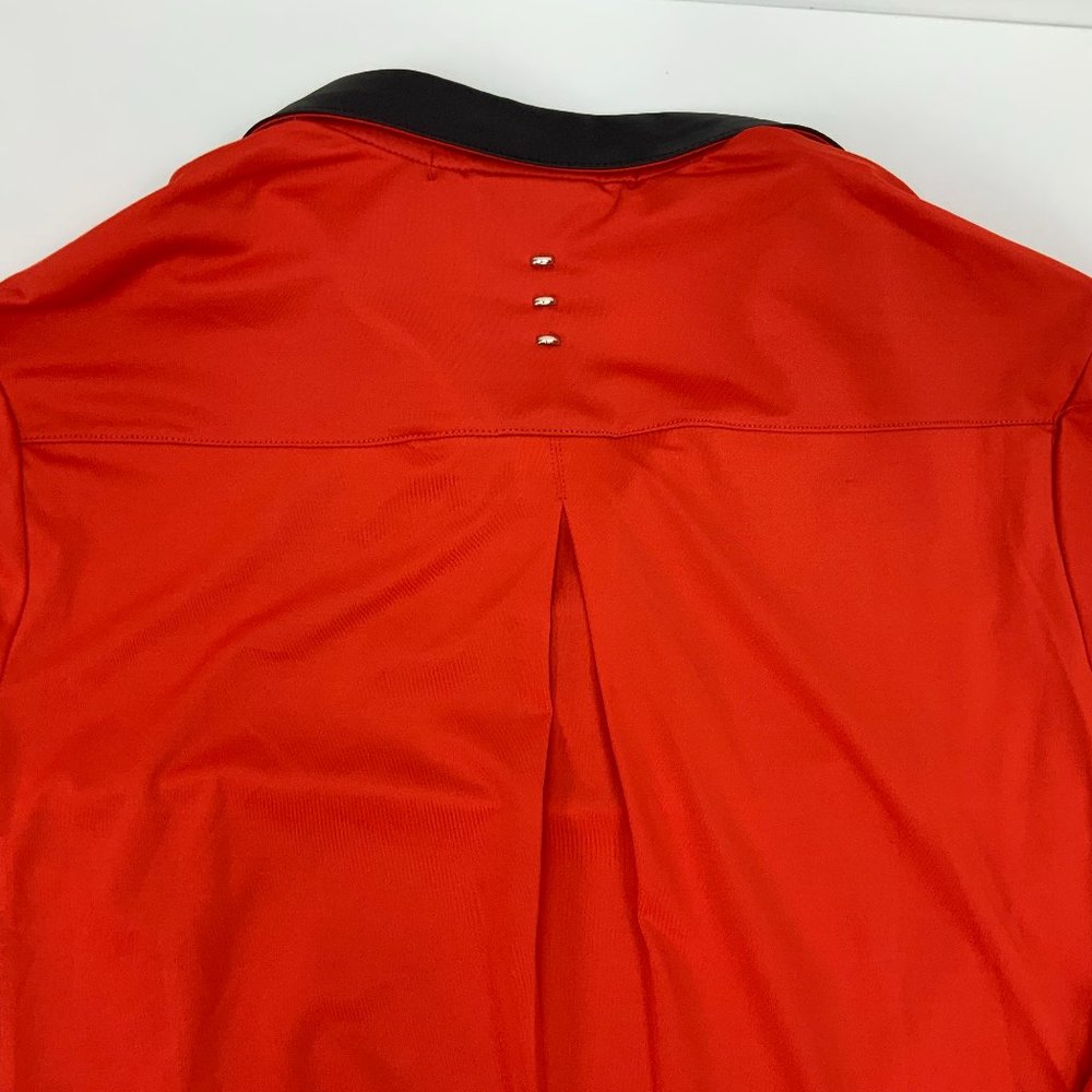 Jamie Sadock Red 1/4 Zip 3/4 Sleeve Golf Top Tee Medium - Picture 16 of 16